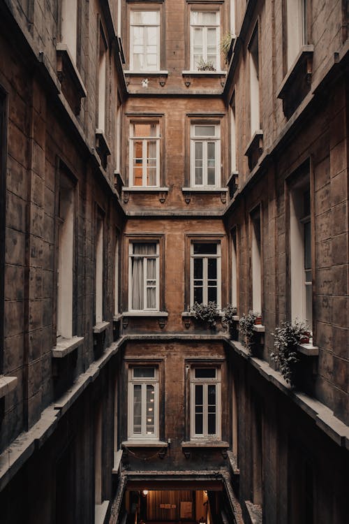 Exterior Glass Windows of an Apartment Building