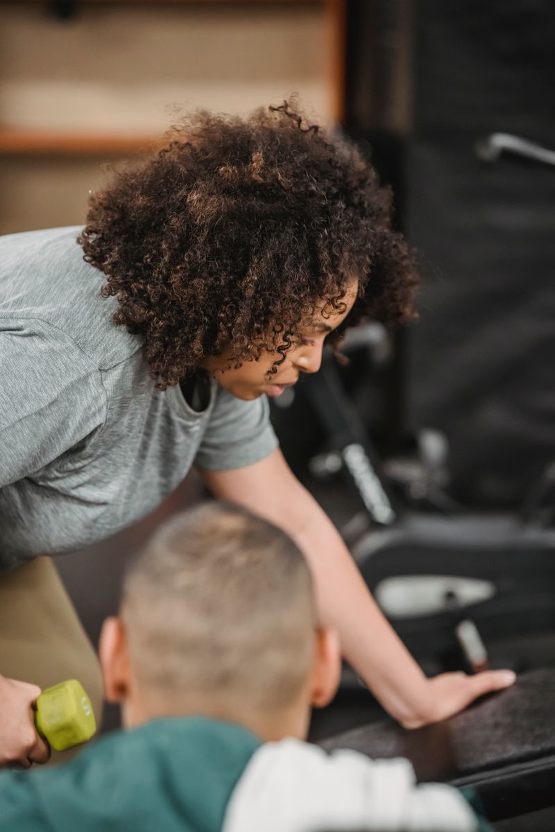 1-on-1 personal training session with dumbbells