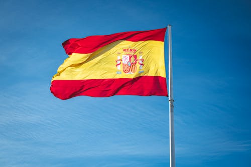The Spanish Flag on the Flag Pole