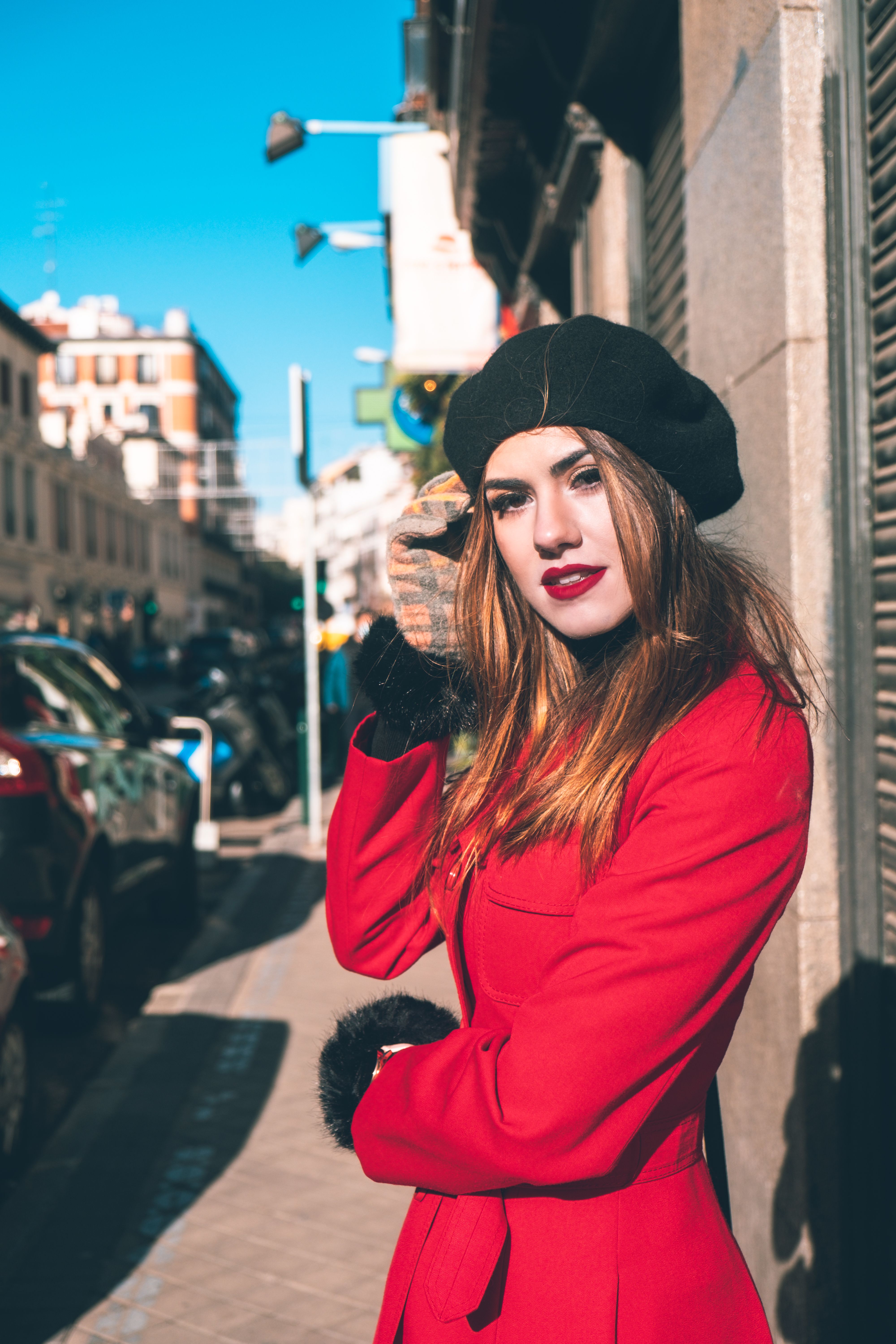 A Woman Standing on the Street · Free Stock Photo