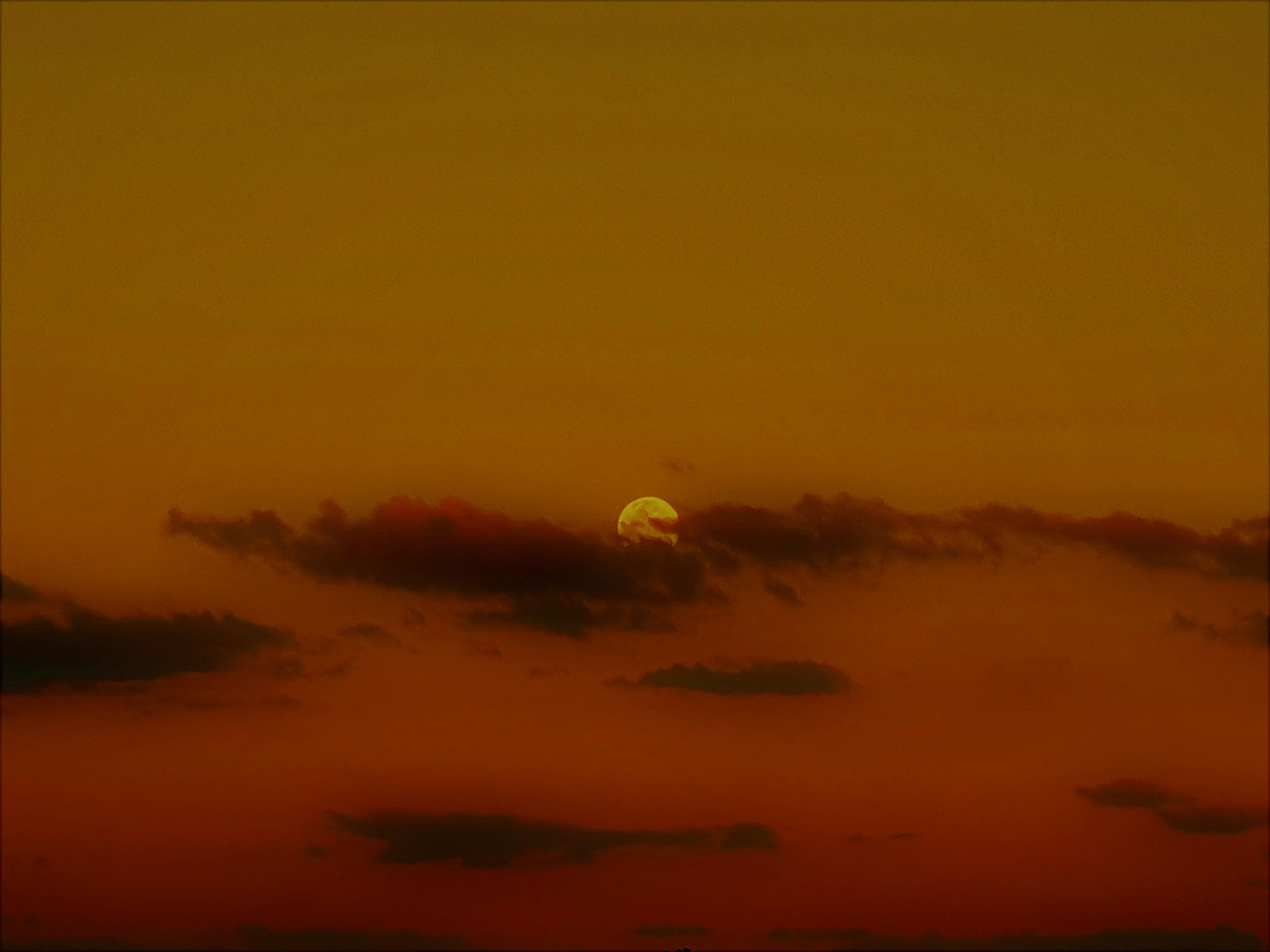 Scenic View of a Sun during Sunset · Free Stock Photo