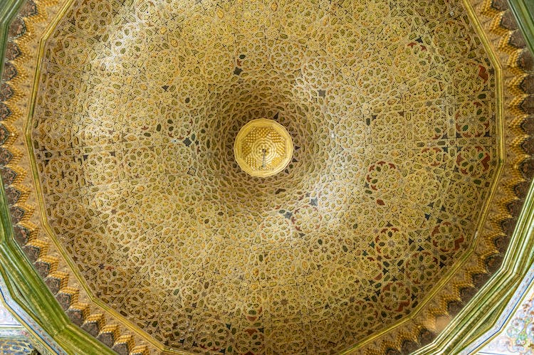 Intricate Building Dome With Mosaic