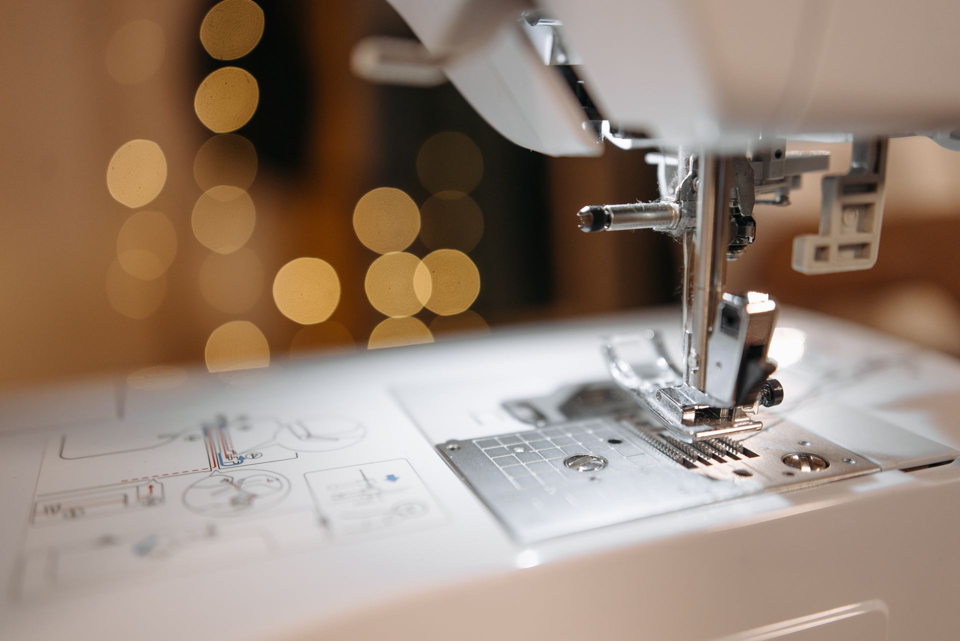 Sewing Machine Parts in Close Up