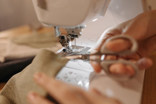 Close-up of a Sewing Machine