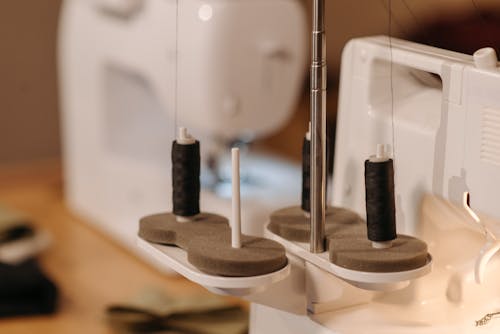 Black Thread on the Sewing Machine 
