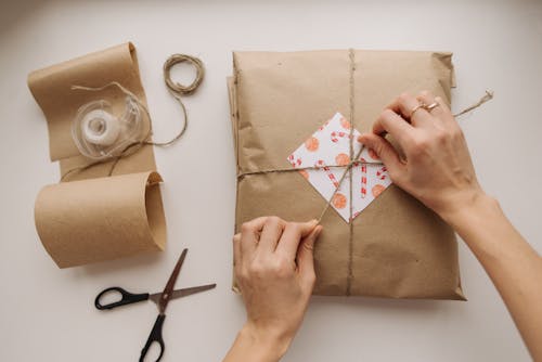 Gratis stockfoto met bindend, bovenaanzicht, bruin papier