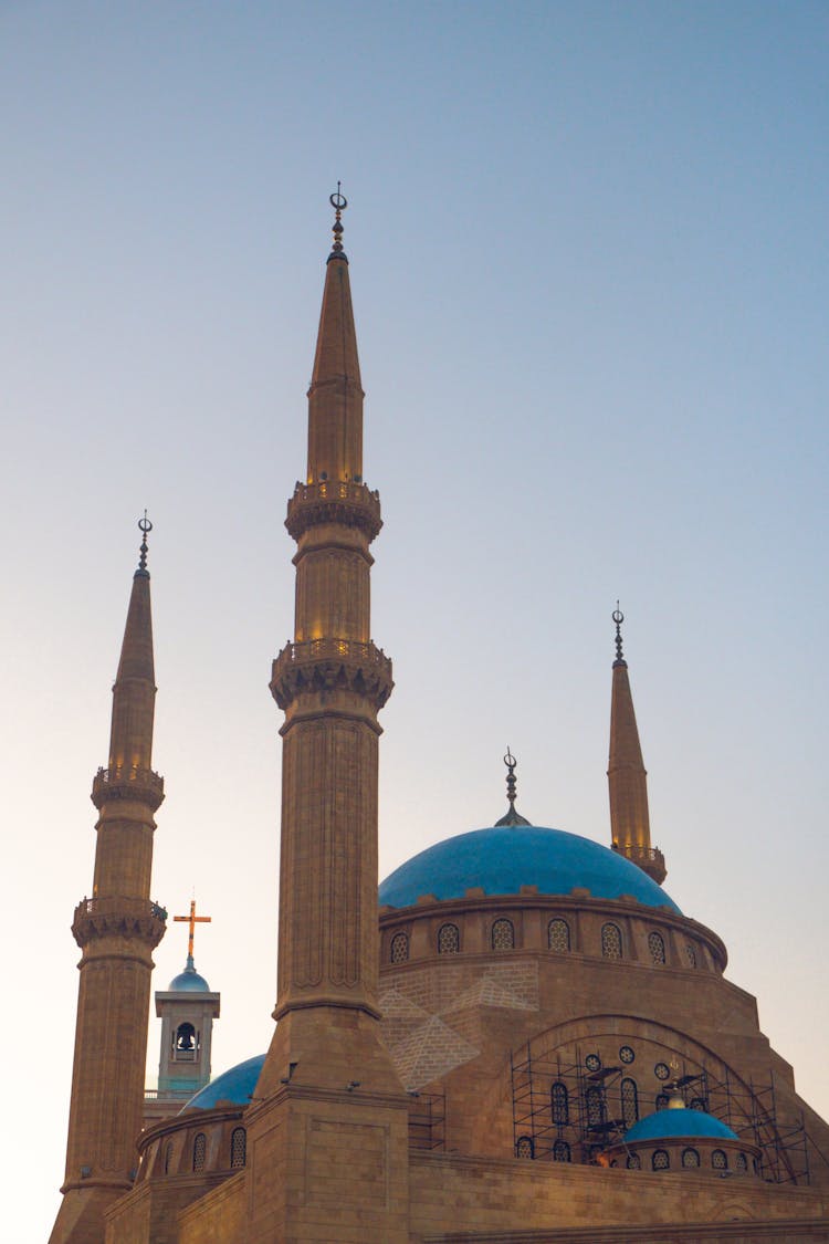 Mohammad Al-Amin Mosque Under Blue Sky