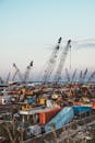 Crane Equipment at the Port of Beirut in Beirut, Lebanon