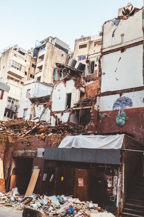 Destroyed Buildings in an Urban Area