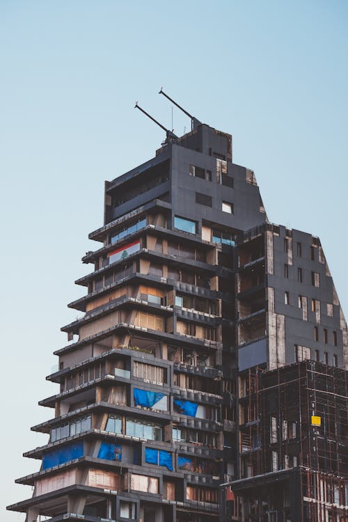 Destroyed Building in an Urban Area