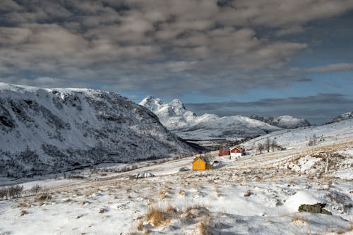 Imagine de stoc gratuită din acoperit de zăpadă, case, iarnă