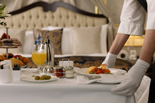 Бесплатное стоковое фото с апельсиновый сок, гостиница, еда