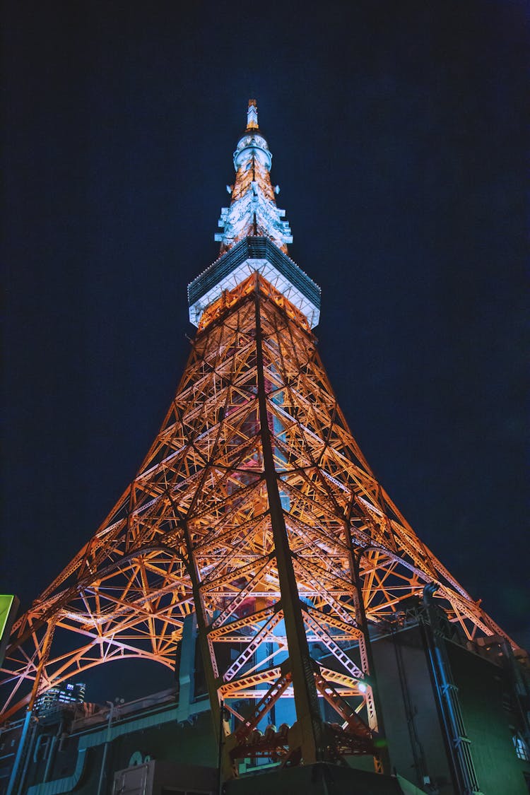 Tokyo Tower During Night Time