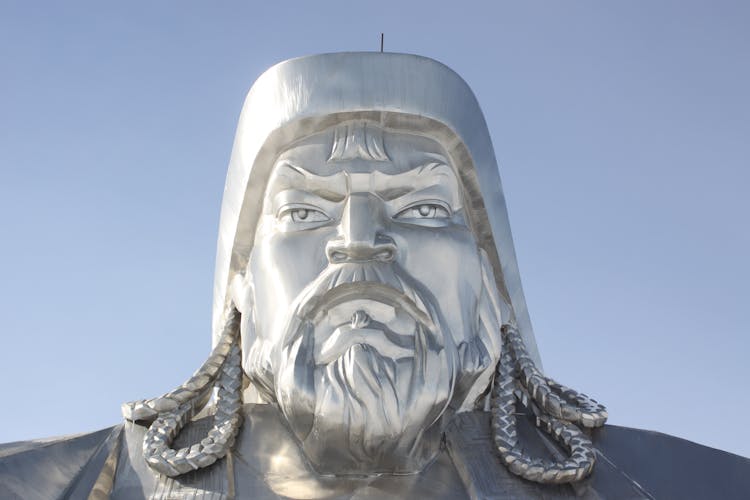 Genghis Khan Statue In Close Up Photography