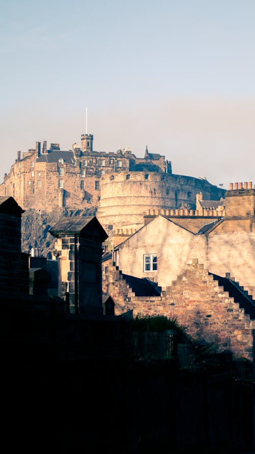 Free The Edinburg Castle in Edinburg, Scotland, UK Stock Photo
