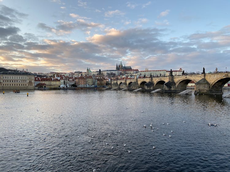 The Charles Bridge On The Vlatva River