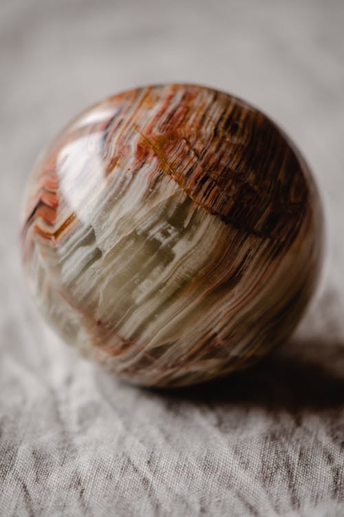 Free A Round Marble Texture Stock Photo