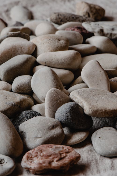 Bunch of Stones in Close Up Photography