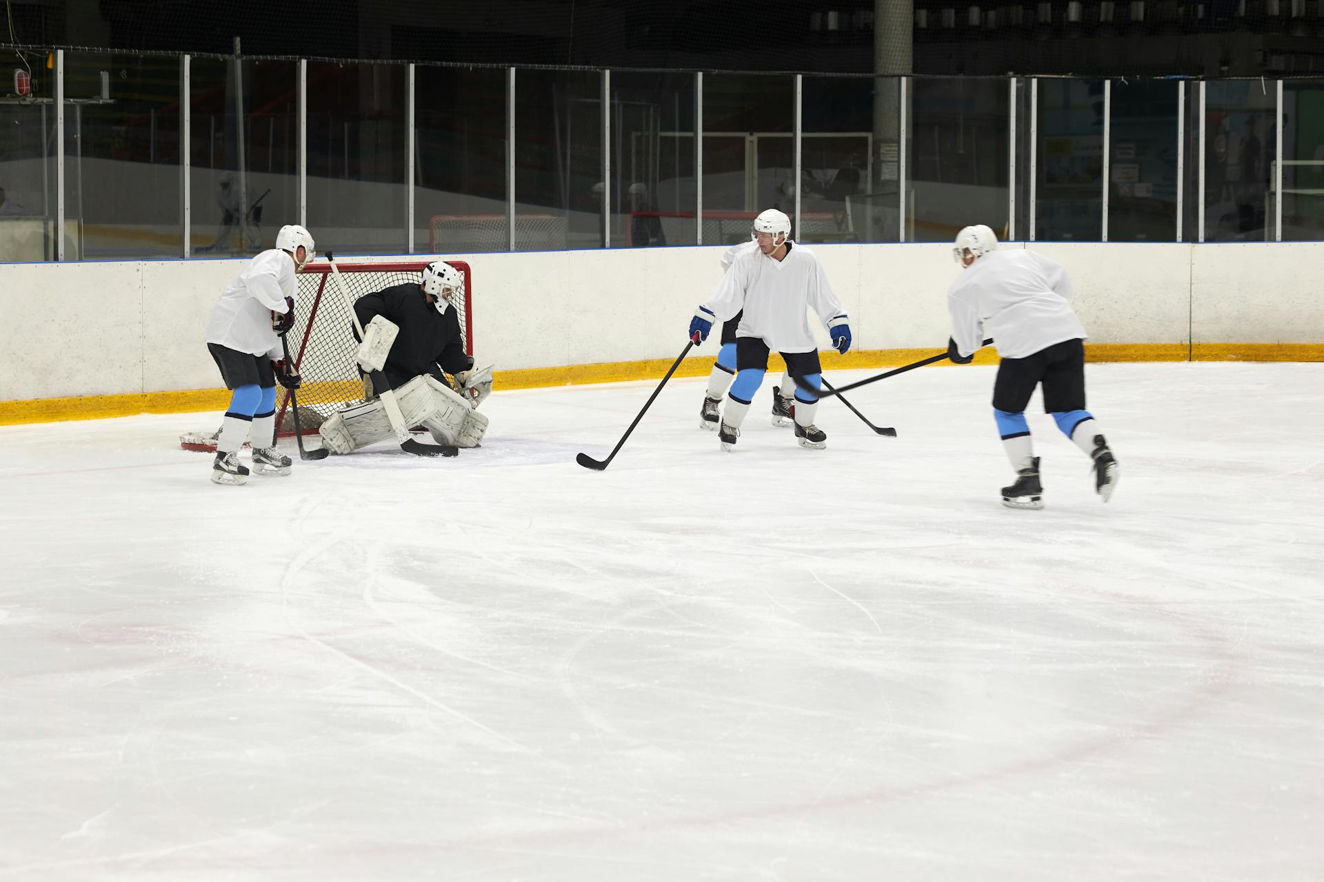 Athletes Playing Ice Hockey