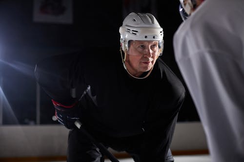 A Competitive Ice Hockey Player