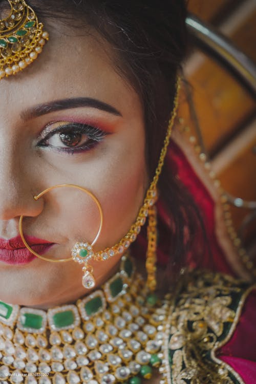 アダルト, インド人女性, ネックレスの無料の写真素材