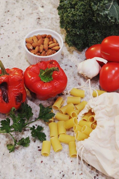 Pasta Ingredients on the Table