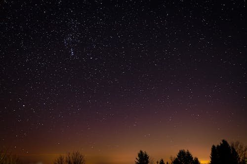 Scenic View of a Starry Night Sky