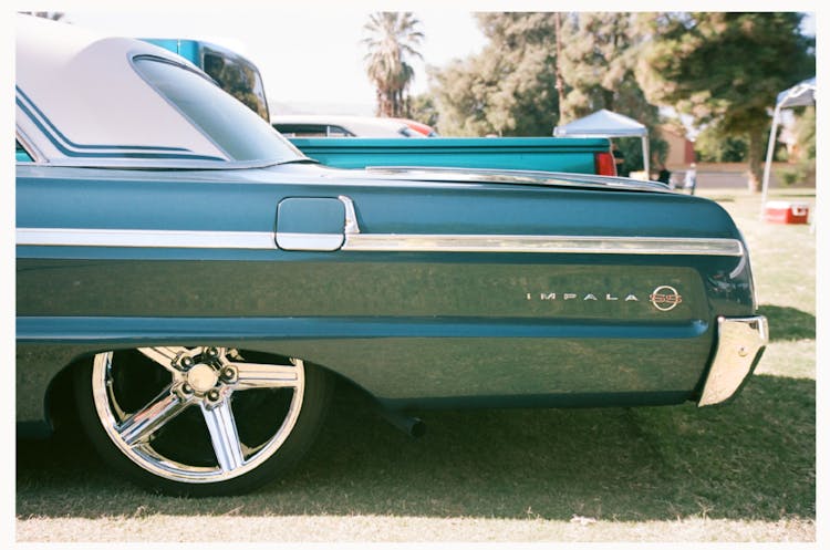 Blue Impala SS Chevrolet On Road