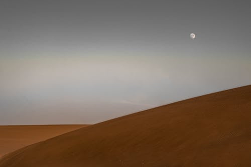 Moon Over the Sand Dunes