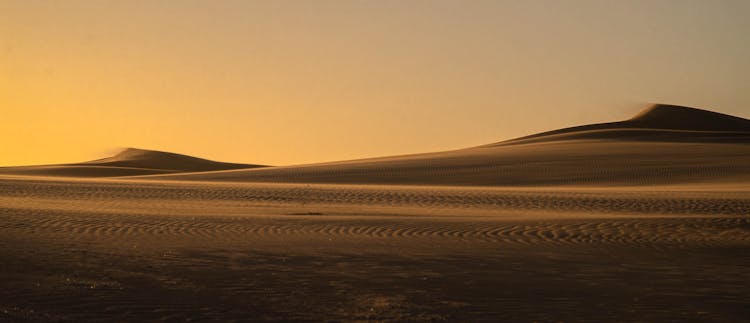 Panoramic Shot Of A Desert