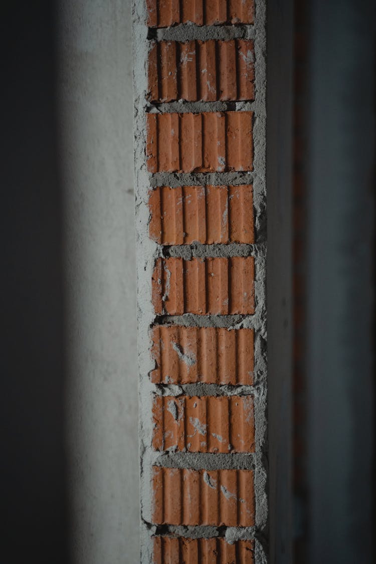 Concrete Wall With Bricks