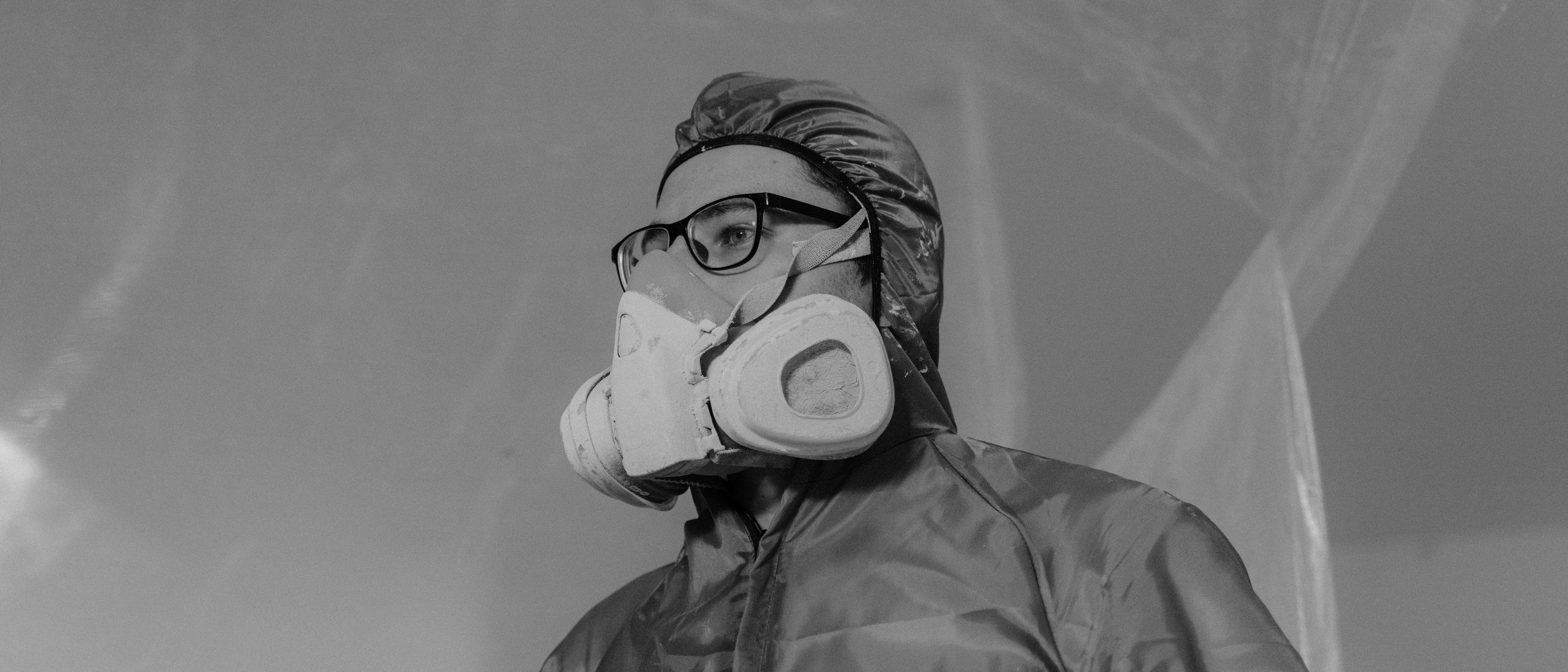 Kitchen Spraying in Tower Hill — surfaces prepped and cut in by hand