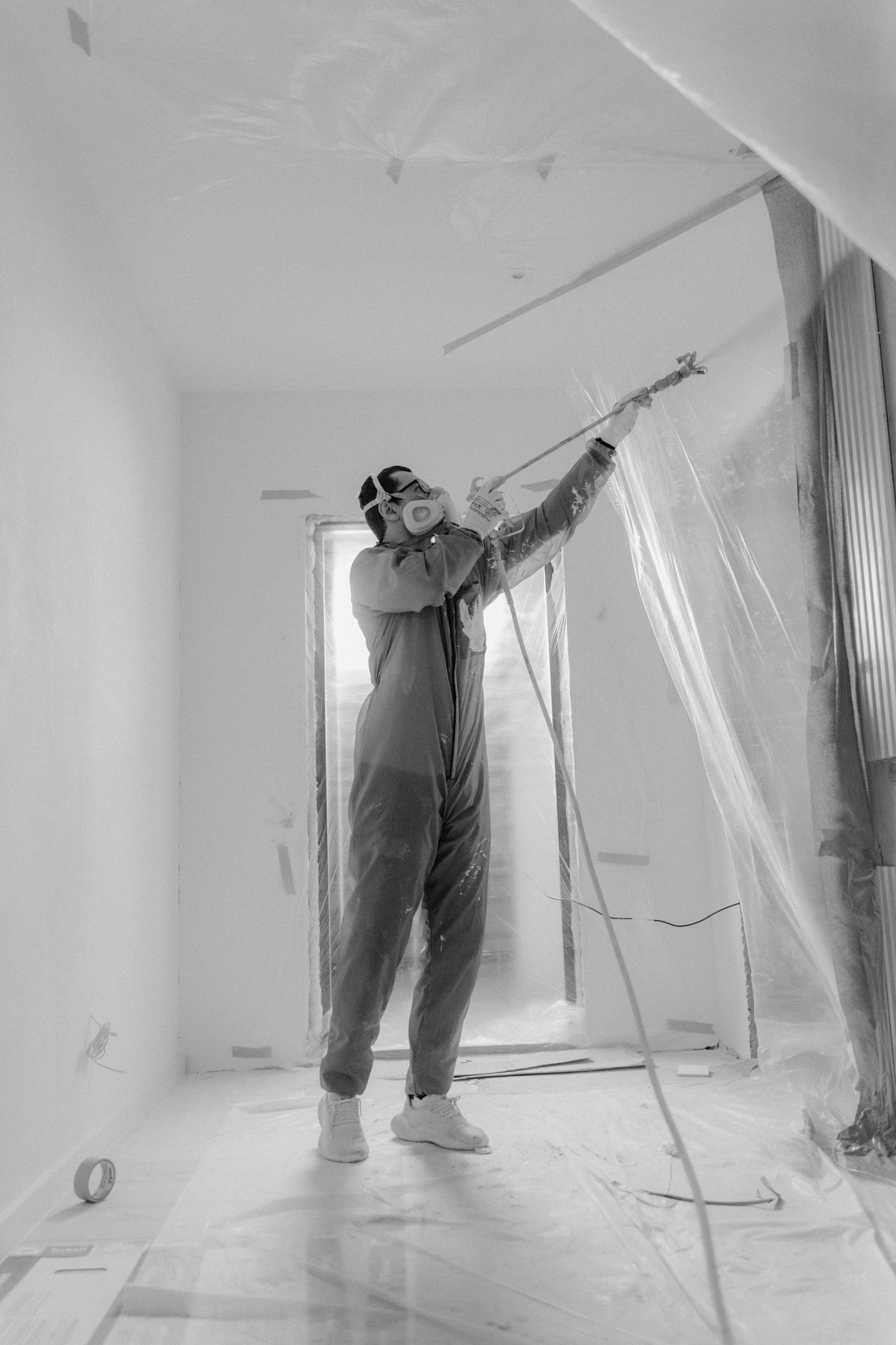 Insulation professional at work