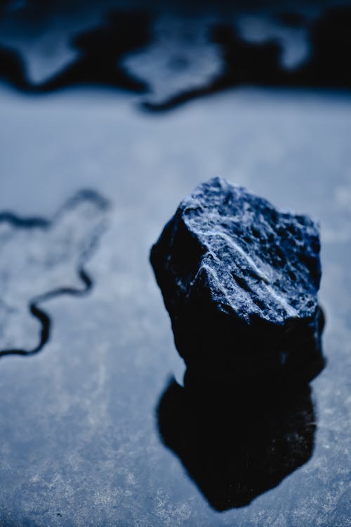 Gray Rock on Gray Table