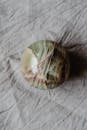 Green and White Round Ornament