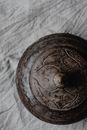 Round Brown Wooden Round Ornament