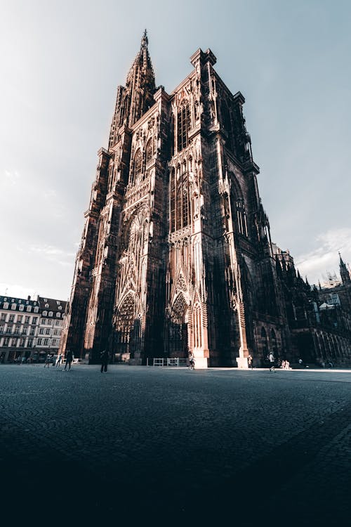 Low-Angle Shot of a Gothic Cathedral
