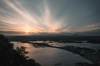 Body of Water Near Trees during Sunset