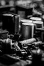 Grayscale Photo of Circuit Board