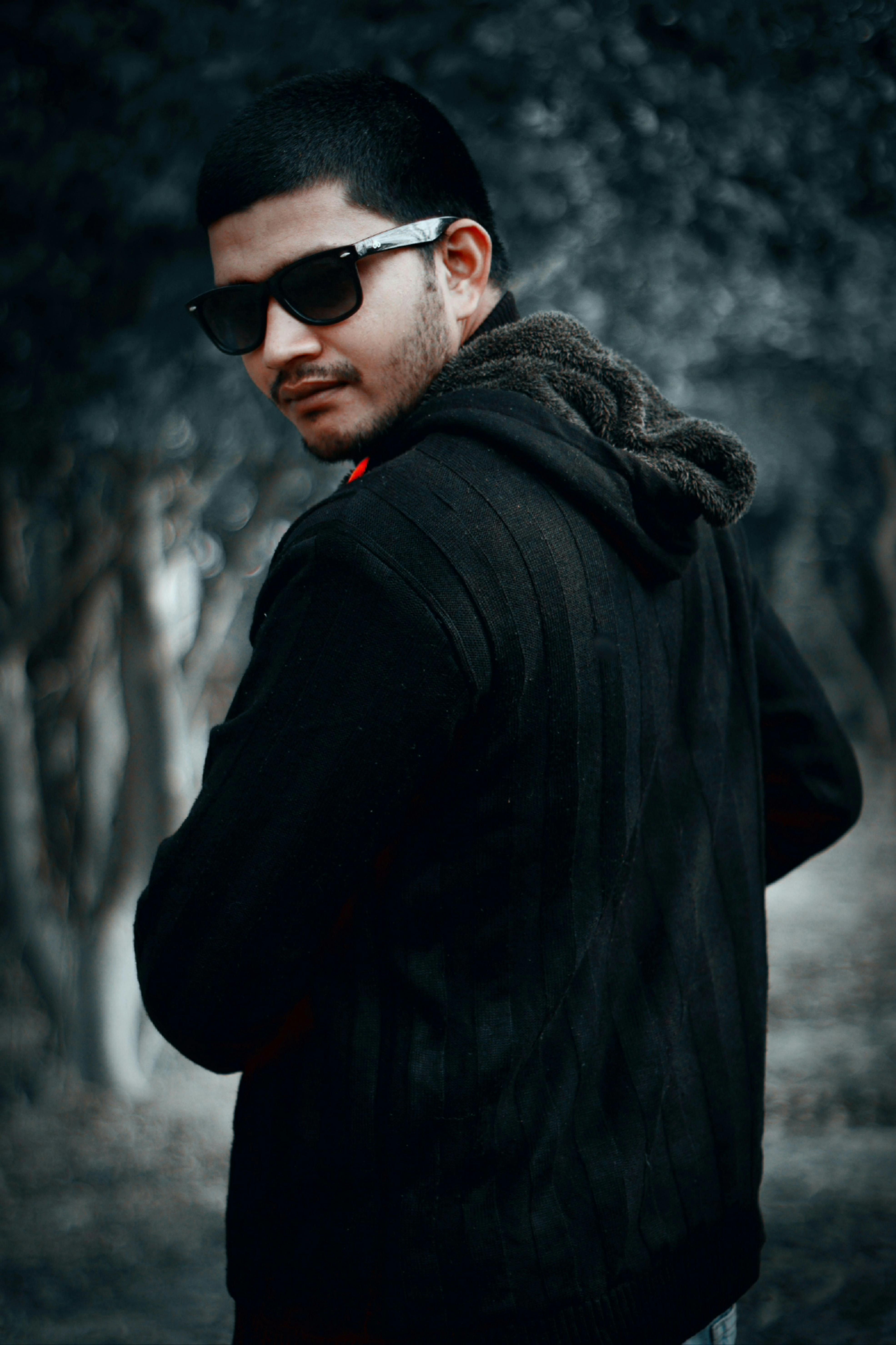Man in Sunglasses and Black Clothes · Free Stock Photo