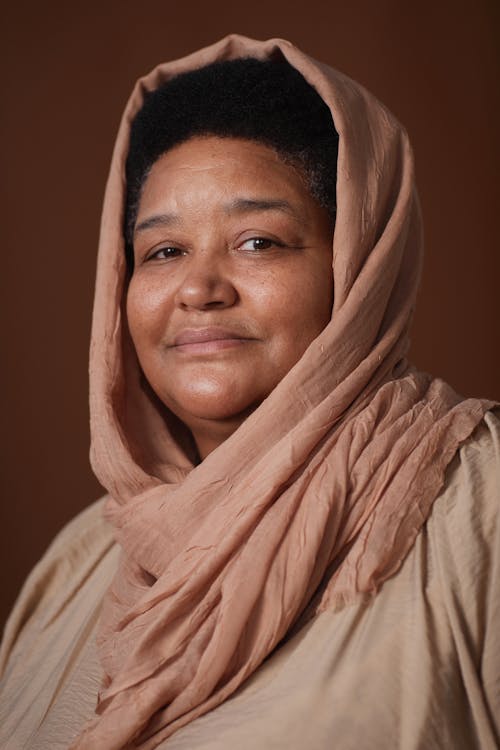 Free Woman in Brown Hijab Stock Photo