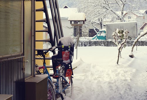 Free stock photo of bicycle, cold, country