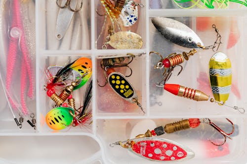 Fishing Baits in Close-Up Photography