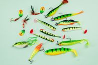 Yellow and Green Fishing Baits