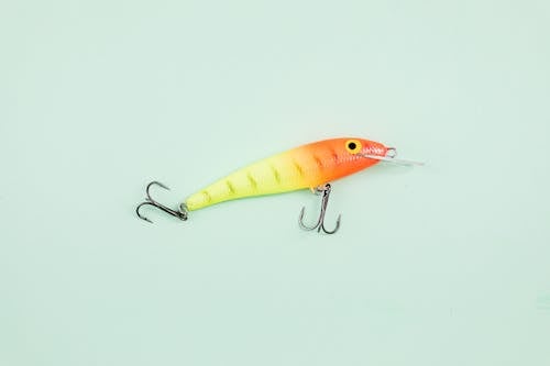 Free Yellow and Orange Fish Bait Stock Photo
