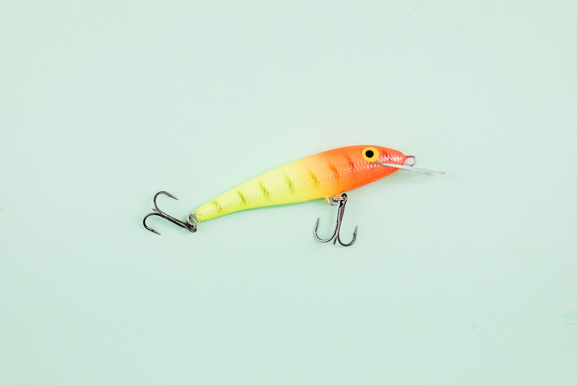 Yellow and Orange Fish Bait