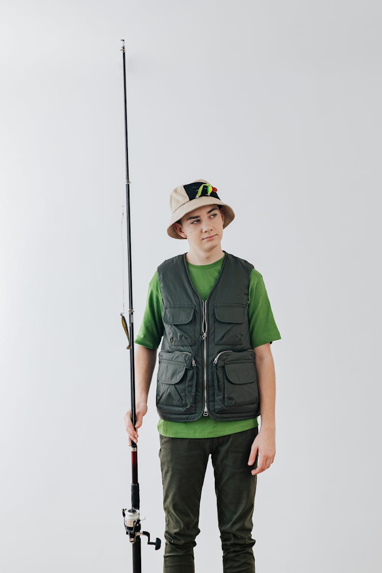 Boy Ready For Fishing