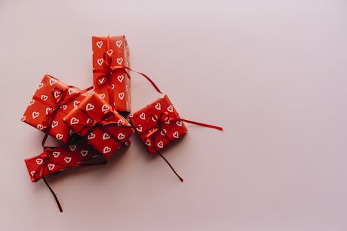 Free Gifts on the Table Stock Photo