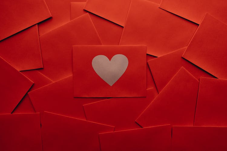 Heart On Red Envelope