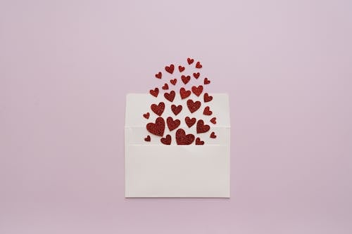 Hearts Going Inside the Envelope
